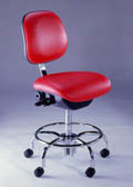 Chair, Ergonomic High-Tech Series Class 10, Tubular Steel base with Foot RingBiofit Engineered Products